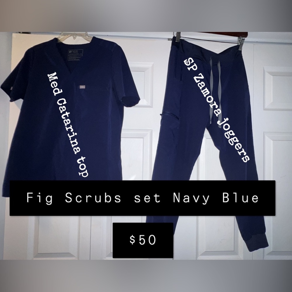 Fig scrub set Navy blue